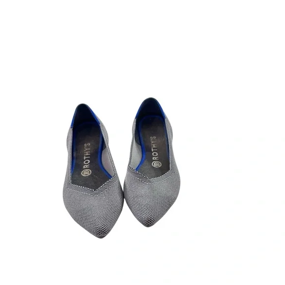 Rothy's Gray Pointed Flats sz 8.5 - Picture 3 of 6